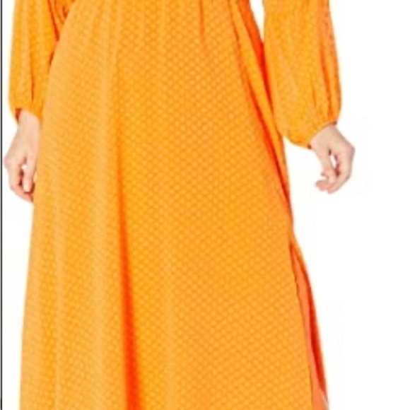 Women’s Maxi Long Dress V Neck Bohemian Loose Fit Beachwear Sleeves M Apricot - Picture 4 of 16